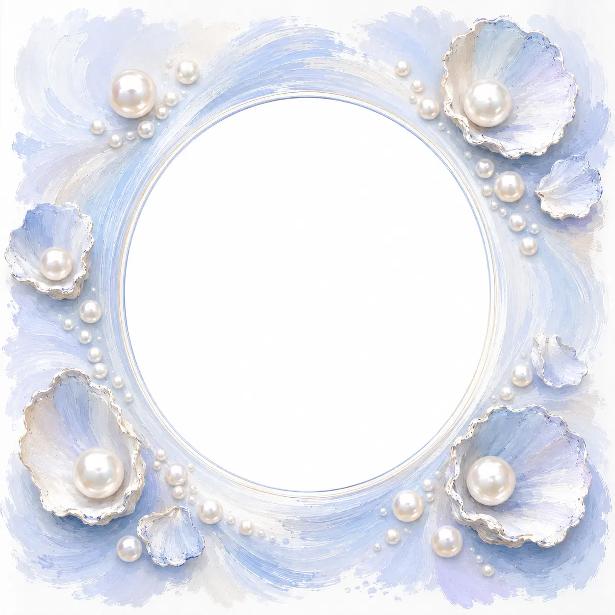 Pearl Shell Oval — Elegant frame